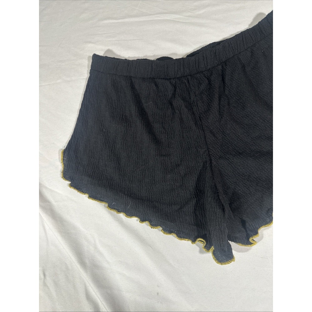 NEW $68 Emerson Road [ Small ] 2 Piece Set Daisy Pajamas Tee + Shorts Black 7069 - Picture 13 of 14